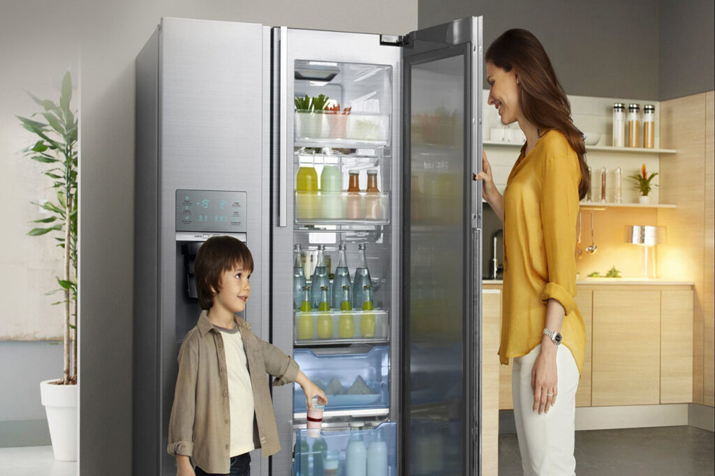 Steps to activate the Samsung refrigerator child lock