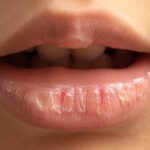 What is the cause of chapped lips and how is it treated?