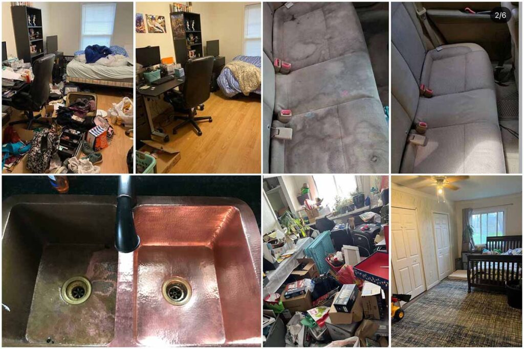These pictures before and after cleaning are strangely satisfying